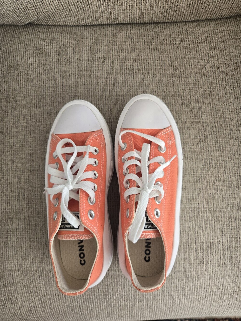 Converse Chuck Taylor All Star Move Platform Orange Sneakers - Picture 3 of 7